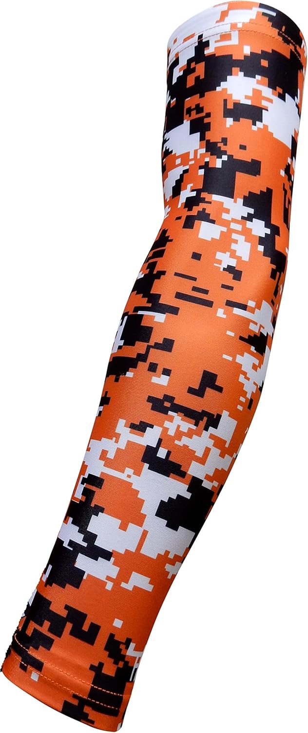 Youth & Adult Sizes Moisture Wicking Compression Arm Sleeve (1 Sleeve) (Over 100 Colors Available in Our Store)