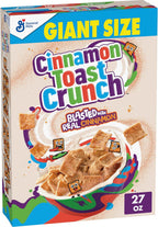 Cinnamon Toast Crunch Breakfast Cereal, Crispy Cinnamon Cereal, Giant Size, 27 oz