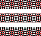 3pcs Casino Theme Edible Cake Border Strips, 28x6.2cm/11x2.44in Pre-cut Glutinous Rice Paper with Las Vegas Poker Pattern Cake Images Wrap Decorations for Party