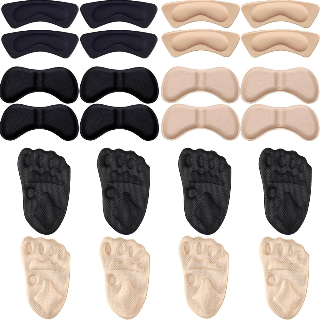 12 Pairs Heel Grips for Women's Shoes, Heel Pads for Shoes, Shoe Cushions for Women High Heel Comfort Pads - Metatarsal Pads Womens, High Heel Inserts, Shoe Inserts for Women