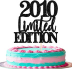 Rsstarxi 1 Pack 16th Birthday Cake Topper Limited EDITION 2010 Cake Decorations 16th Birthday Decorations for Boys Girls Cheers to 16 Years Old Anniversary Party Decoratons Black