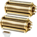 2 Pack Replacement Foil Blade Compatible with MANSCAPED The Lawn Mower 5.0 Ultra Hair Trimmer,Stainless Steel Groin Hair Foil Shaver Head for Close Body Hair Grooming,Gold