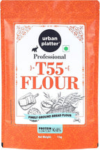 French T55 Fine Wheat Bread Flour , 1 KG (35.27 OZ) [Farine Francaise De Ble Premium Quality Choice of Artisan Bread Baker]