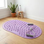 Ergonomic Silicone Foot Pressure Relief Pad with Magnetic Disc, 8-Shaped Resistance Band with Handles for Men & Women - Portable Foot Massage Mat for Home Fitness, Yoga & Daily Comfort