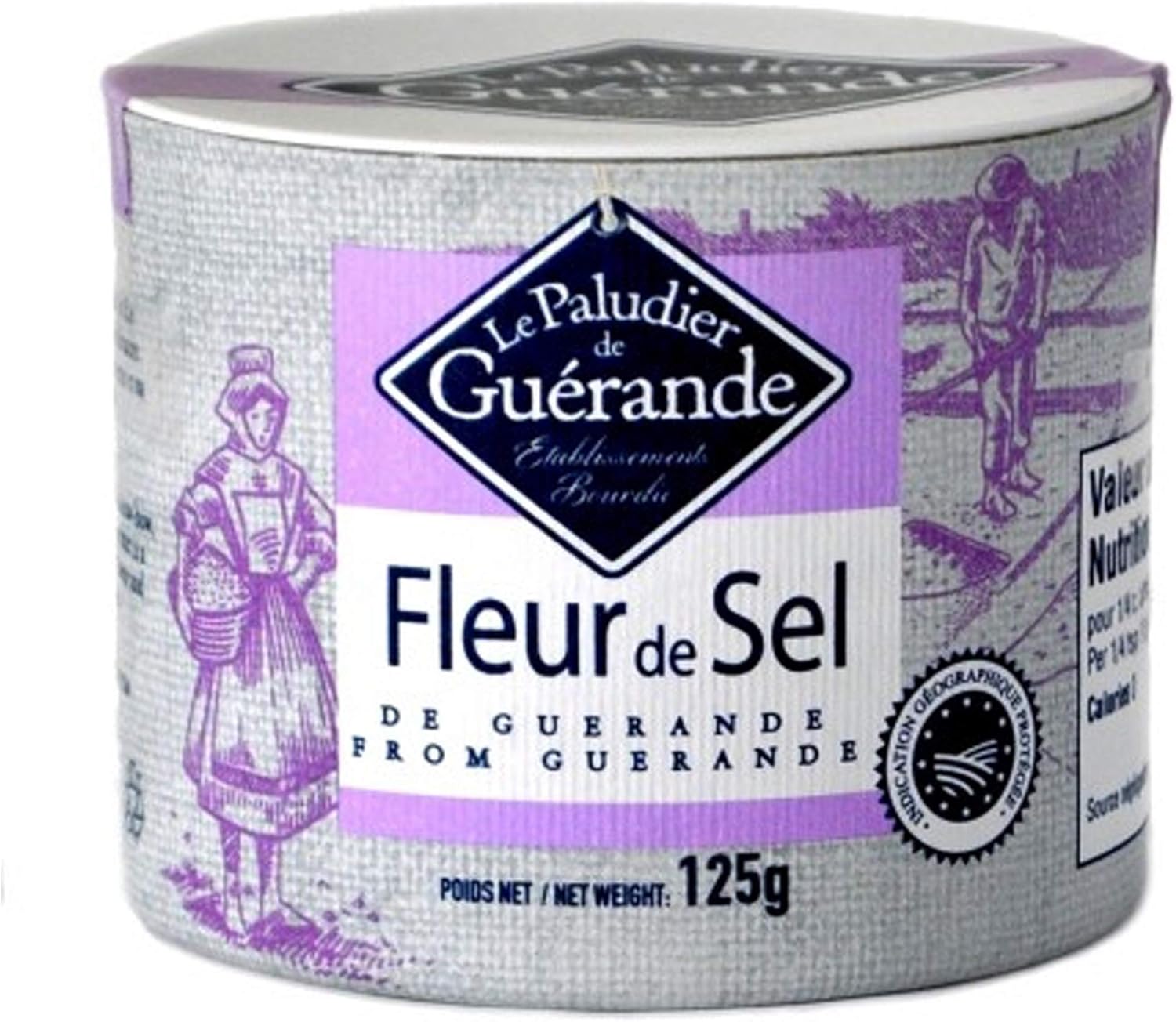 Fleur de Sel de Guerande - French finest sea salt Le Paludier 4.4 oz
