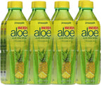 Iberia Aloe Vera Juice Drink with Pure Aloe Pulp, Pineapple, 16.9 Fl Oz (Pack of 8)