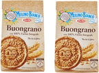 Mulino Bianco: "Buongrano" whole wheat shortbread - 12.34 Oz (350g) Pack of 2 [ Italian Import ]