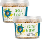 Cornish Sea Salt Fresh & Zesty Seasoning | Cooking & Hydration | Hand-Harvested in Celtic Waters | 1.9 oz Resealable Tub (Pack of 2)