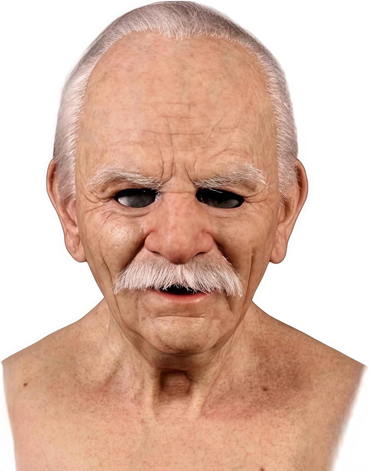 Latex Old Man Mask Halloween Realistic Human Full Head Mask for Halloween Carnival Costume Party