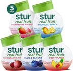 Stur Liquid Water Enhancer | Classic Variety Pack | Naturally Sweetened | High in Vitamin C & Antioxidants | Sugar Free | Zero Calories | Keto | Vegan | 5 Bottles, Makes 120 Drinks