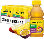 Mott’s 100% Pineapple Passion Fruit Juice Blend, 8 fl oz bottles, 24 Count (4 Packs Of 6)