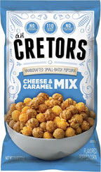G.H. Cretors’ Gourmet Caramel Corn Popcorn – Irresistible Cheese & Rich Caramel Flavor in Convenient Individual Bags, 7.5 Oz (6 Pack)