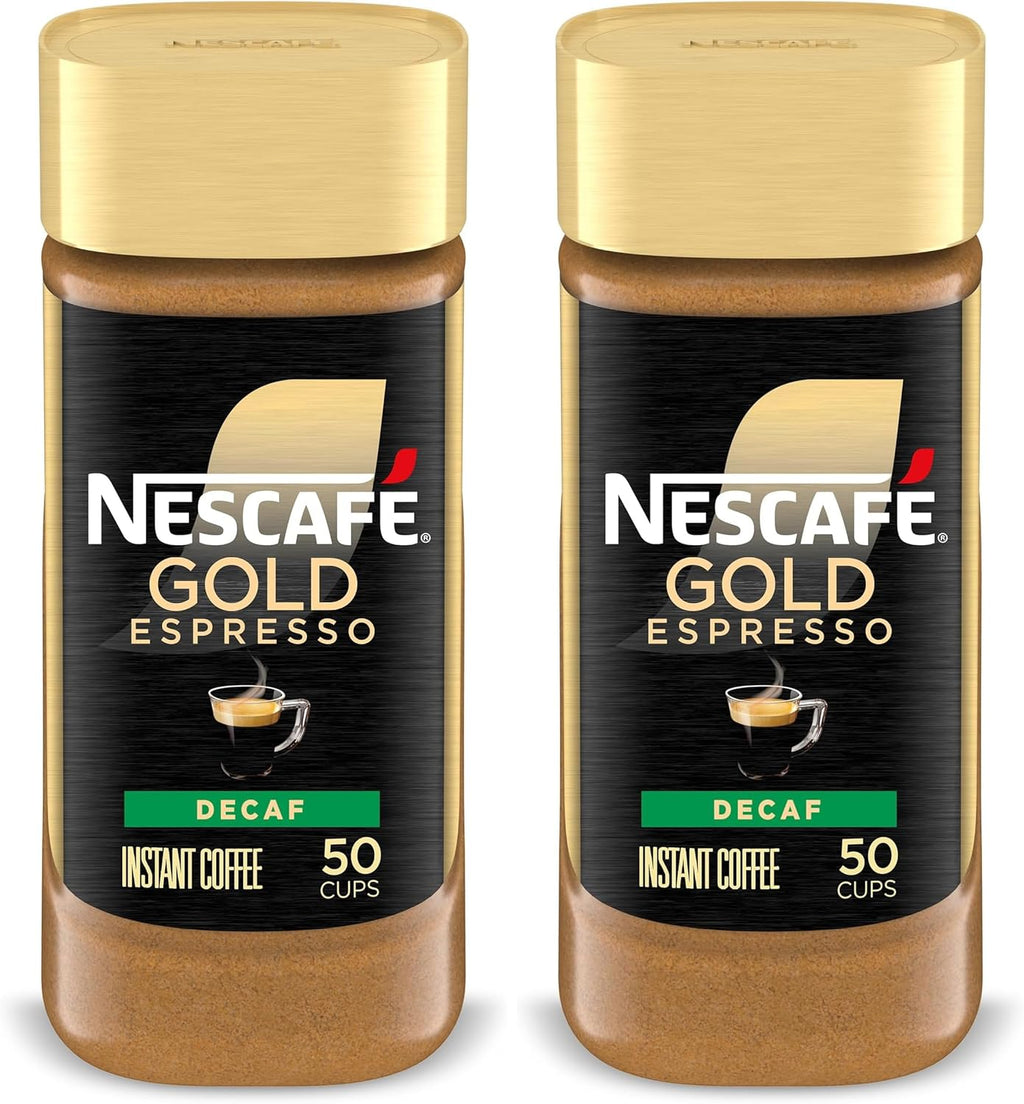 NESCAFÉ Gold Decaf Espresso Instant Coffee,3.17 oz,(Pack of 2)