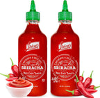 Lieber's Sriracha Hot Chili Sauce, Authentic And Delicious, Non-GMO, No MSG, Gluten-free, Cholesterol-free, and Vegan, NET WT. 1 lb (Pack of 2) (454g)