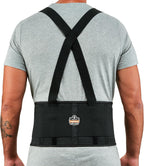 Ergodyne ProFlex 1650 Back Support Belt, 7.5" Elastic, Adjustable, Removeable Straps, Black, 2X-Large