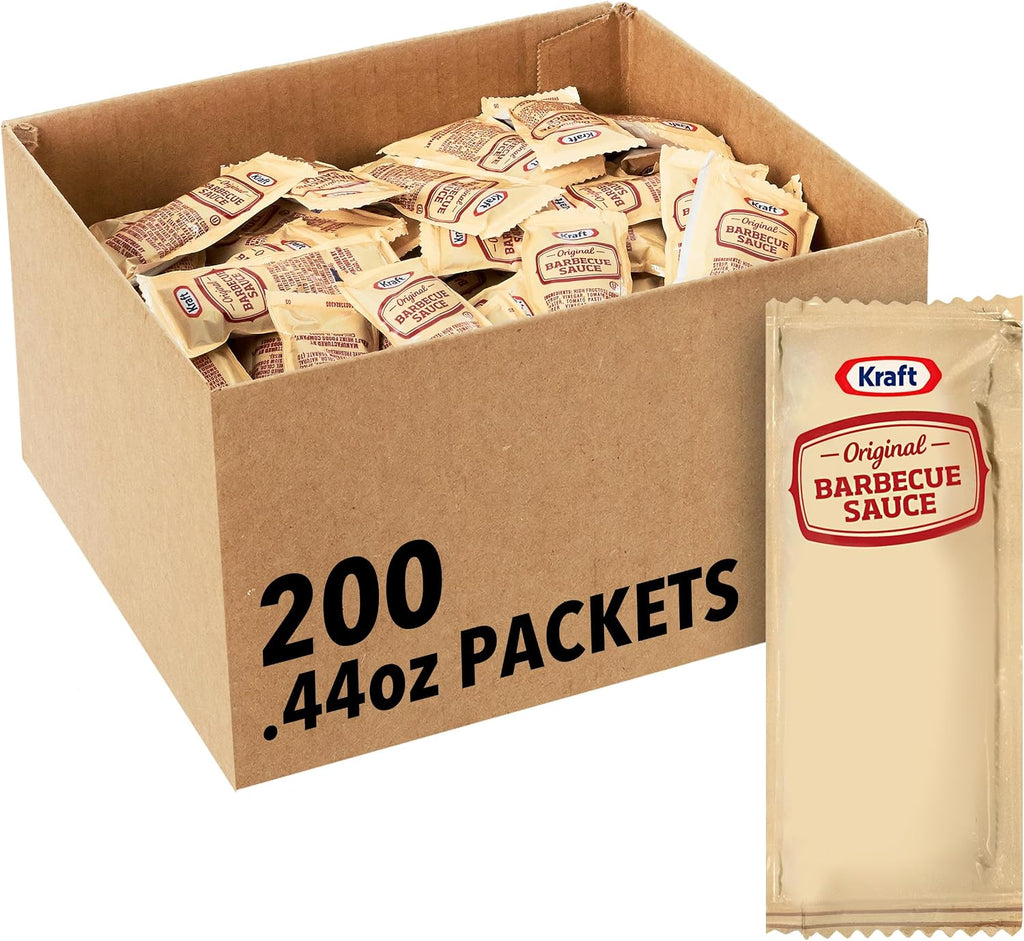 Kraft Original BBQ Sauce Single Serve Packet (0.44 oz Packets, Pack of 204)
