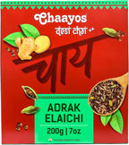 Chaayos Adrak Elaichi Tea (Ginger and Cardamom) - Premium Desi Chai Patti for Authentic Masala Flavour | Immunity Booster- 200g [100 Cups]
