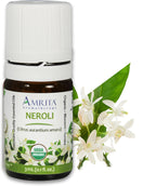 Organic Neroli Essential Oil, 100% Pure Undiluted Citrus aurantium Amara, Therapeutic Grade, Premium Quality Aromatherapy Oil, Tested & Verified, 3ML