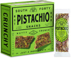 South 40 Snacks Crunchy Pistachio Bar, Just 4 Ingredients, Touch of Honey (40g Bar, Pack of 12)