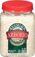 RiceSelect Arborio Rice, Risotto Rice, Gluten-Free, Non-GMO, 32 oz (Pack of 1 jar)