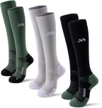 Compression Socks for Women and Men,Knee High 15-20mmHg Graduated Support(3 Pairs) for Nurses,Travel