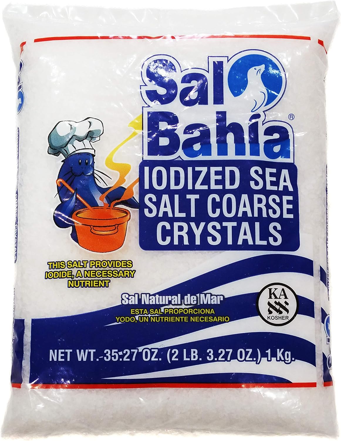 Sal Bahia Iodized Sea Salt Coarse Crystals 35.27oz