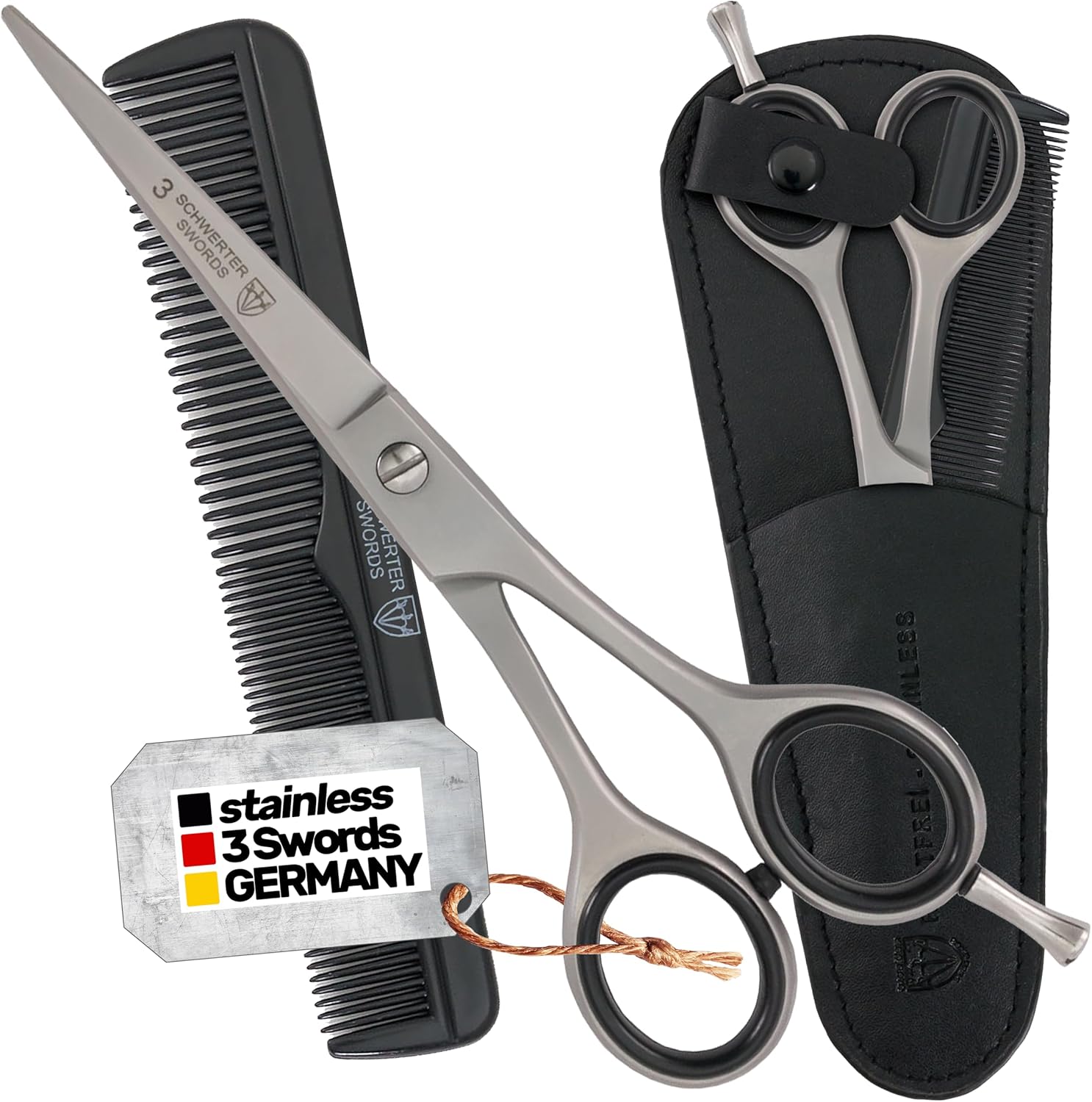 3 Swords Germany - Brand quality professional HAIR scissors, extra sharp