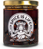 Spice is Life Original Premium Chili Crisp Oil – Garlic & Shallot Chili Oil – Olive & Avocado Oil – Small Batch – 9oz