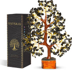 YATSKIA Black Tourmaline Crystal Tree of Life - Money Tree - Birthday Gifts for Women - Chakra Crystals and Stones - Positive Energy Gifts