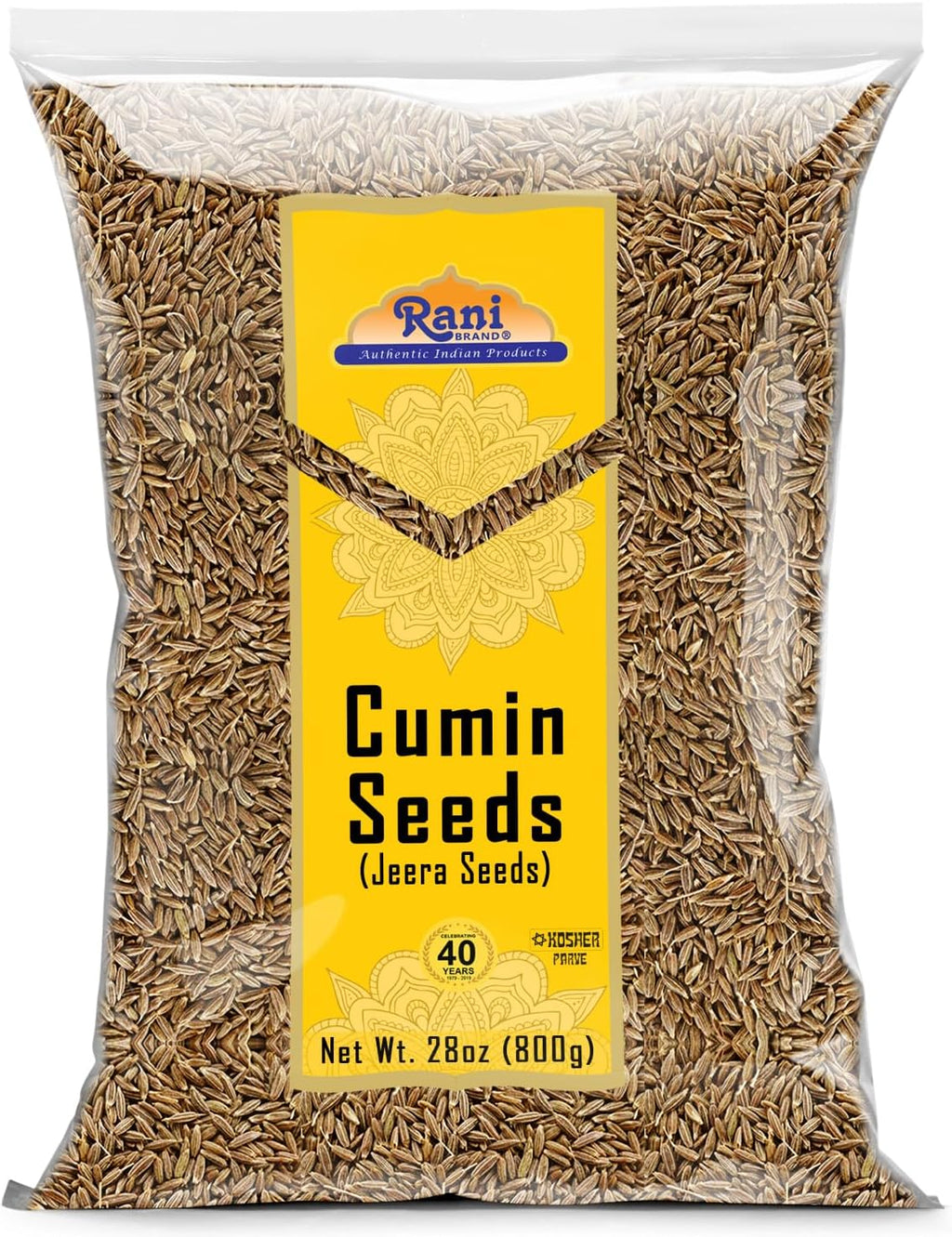 Rani Cumin Seeds Whole (Jeera) Spice 28oz (800g) ~ All Natural | Gluten Friendly | NON-GMO | Kosher | Vegan | Indian Origin
