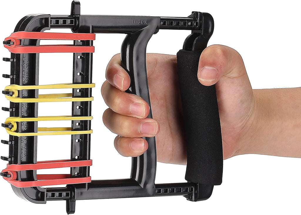 YPCBYNBS Hand Exerciser,Finger Exerciser and Hand Strengthener for Hands,Finger,Wrist,Forearms and Thumbs Therapy,Black