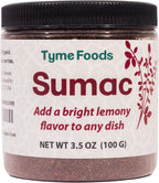Sumac Spice - Organic and Extra Lemony Sumac Seasoning - 3.5 OZ Lebanese Grown