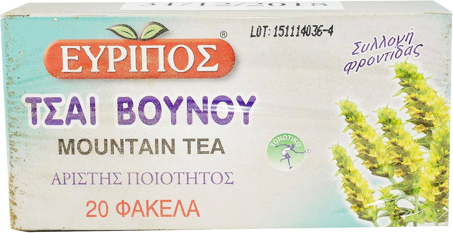 20 Bags 24gr 0.84oz Greek Natural Product Mountain Tea Evripos Top Quality