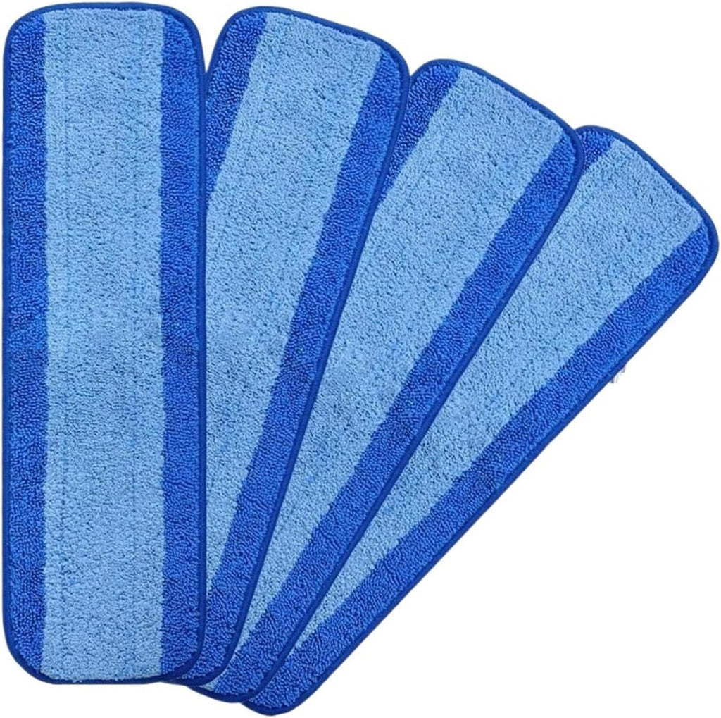 4 Pack Microfiber Cleaning Pads Compatible for Bona Hardwood Floor Premium Spray Mop