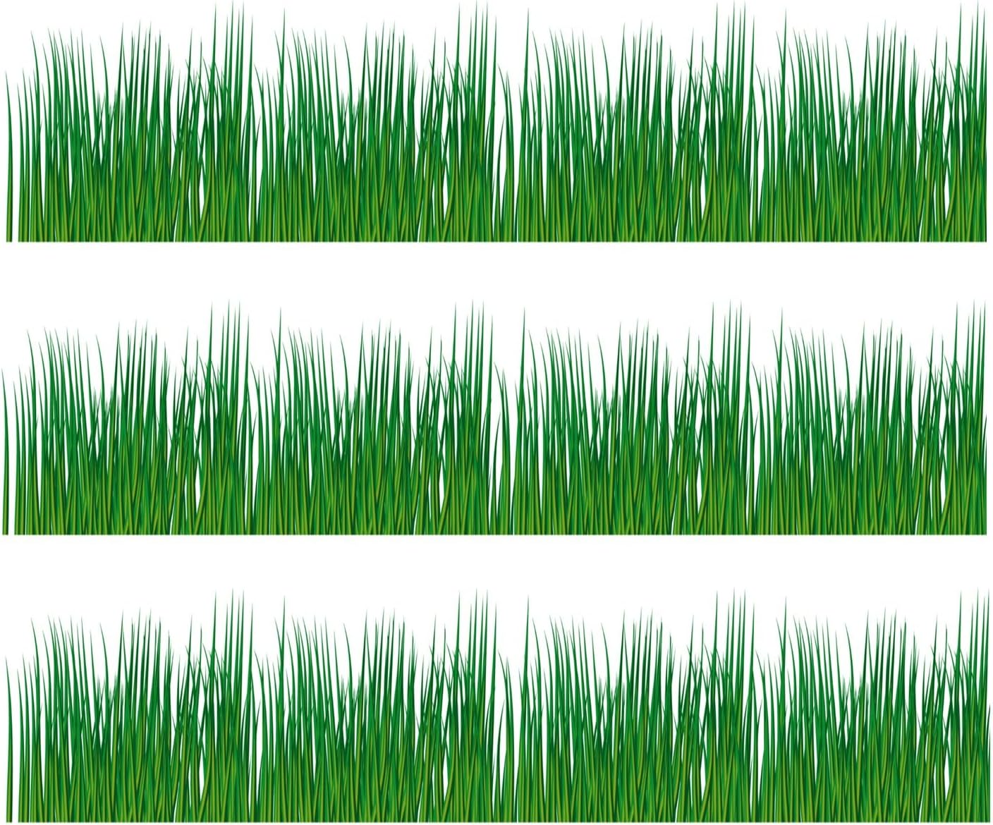 Grass Cake border 2 sizes 2.5x10.5 and 3.5x10.5 inchs (3 Strips precut 2.5x10.5 inchs)