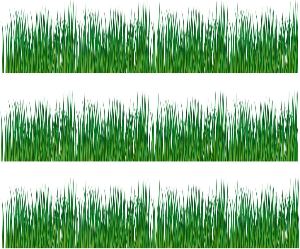 Grass Cake border 2 sizes 2.5x10.5 and 3.5x10.5 inchs (2 Strips uncut 3.5x10.5 inchs)