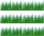 Grass Cake border 2 sizes 2.5x10.5 and 3.5x10.5 inchs (2 Strips uncut 3.5x10.5 inchs)