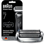 Braun Series 7 Electric Shaver Replacement Head, Easily Attach Your Shaver Head for a Shave as efficient as Day one, Compatible with New Generation Series 7 Shavers, 74S, Silver