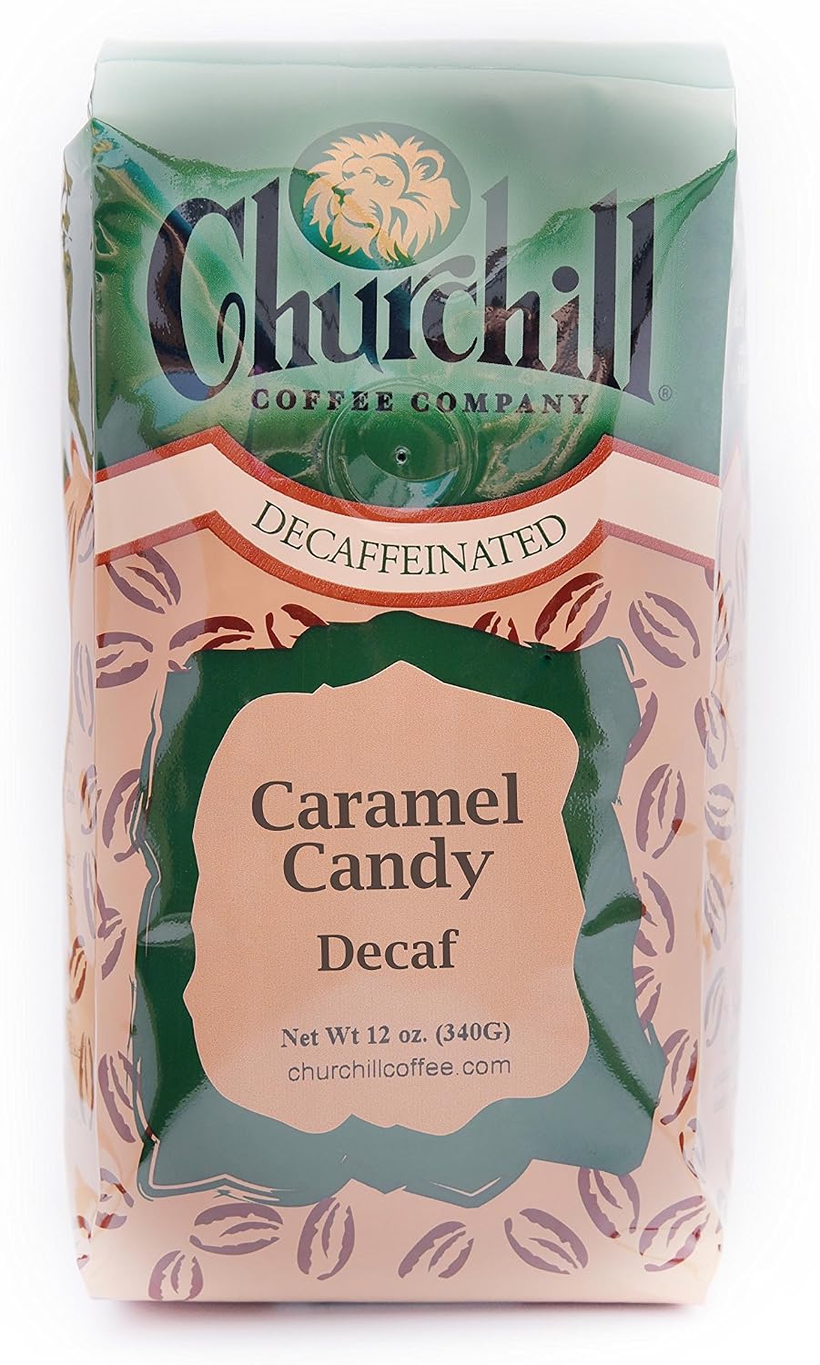 Churchill Coffee Caramel Candy 12 oz - Ground (Decaf)