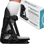 Brace On Kids Adjustable Night Splint - Pediatric Plantar Fasciitis, Achilles Tendon, Heel Spur, Injury, Foot Splint Boot for Children, Black, Size XS