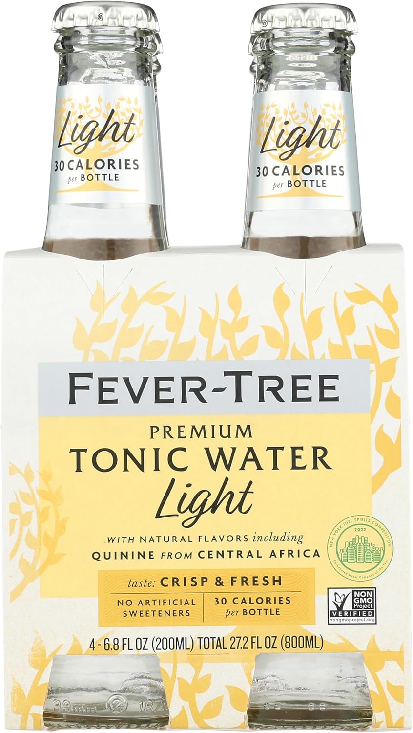 FEVER-TREE Lite Tonic Water 4 Pack, 6.8 FZ