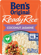 BEN'S ORIGINAL Ready Rice Coconut Jasmine Flavored Rice, Easy Dinner Side, 8.5 oz Pouch