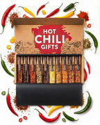 TIMBER TASTE® Hot Chili Gift Set for Men [UP TO 1,200,000 SCOVILLE] - 10 Exotic Pepper Varieties | Spicy Seasoning Gift Set | Spice Set for Him | Hot Spice Collection | Gourmet Food Gifts for Adults