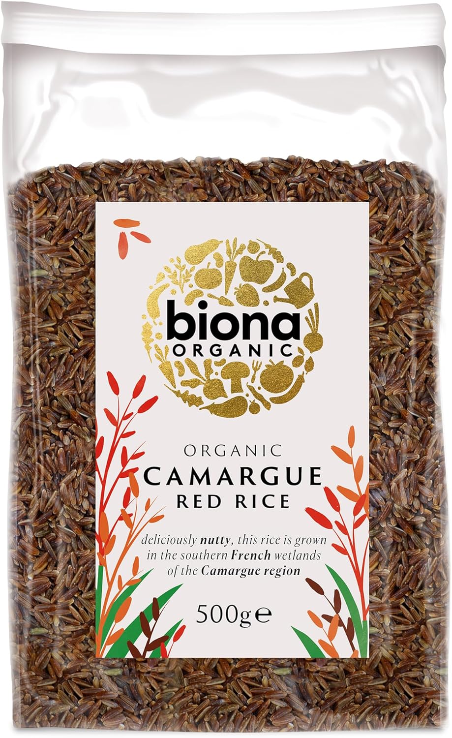 BIONA Organic Camargue Red Rice, 500 GR