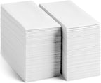 300-pack Servietto Disposable Linen-Feel Guest Towels [8" x 17" ] - Cloth-Like Hand Bathroom Napkins, Made In USA - Soft and Absorbent Paper Napkin for Kitchen, Bathroom, Party, Wedding, Or Event