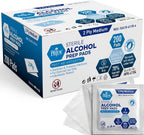 MED PRIDE Sterile Alcohol Prep Pads, Antiseptic, 70% Isopropyl, Individually Wrapped, Medical Grade 2 Ply Wipes (200 Count (Pack of 1) White)