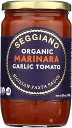 SEGGIANO Organic Garlic Marinara Pasta Sauce, 24 OZ