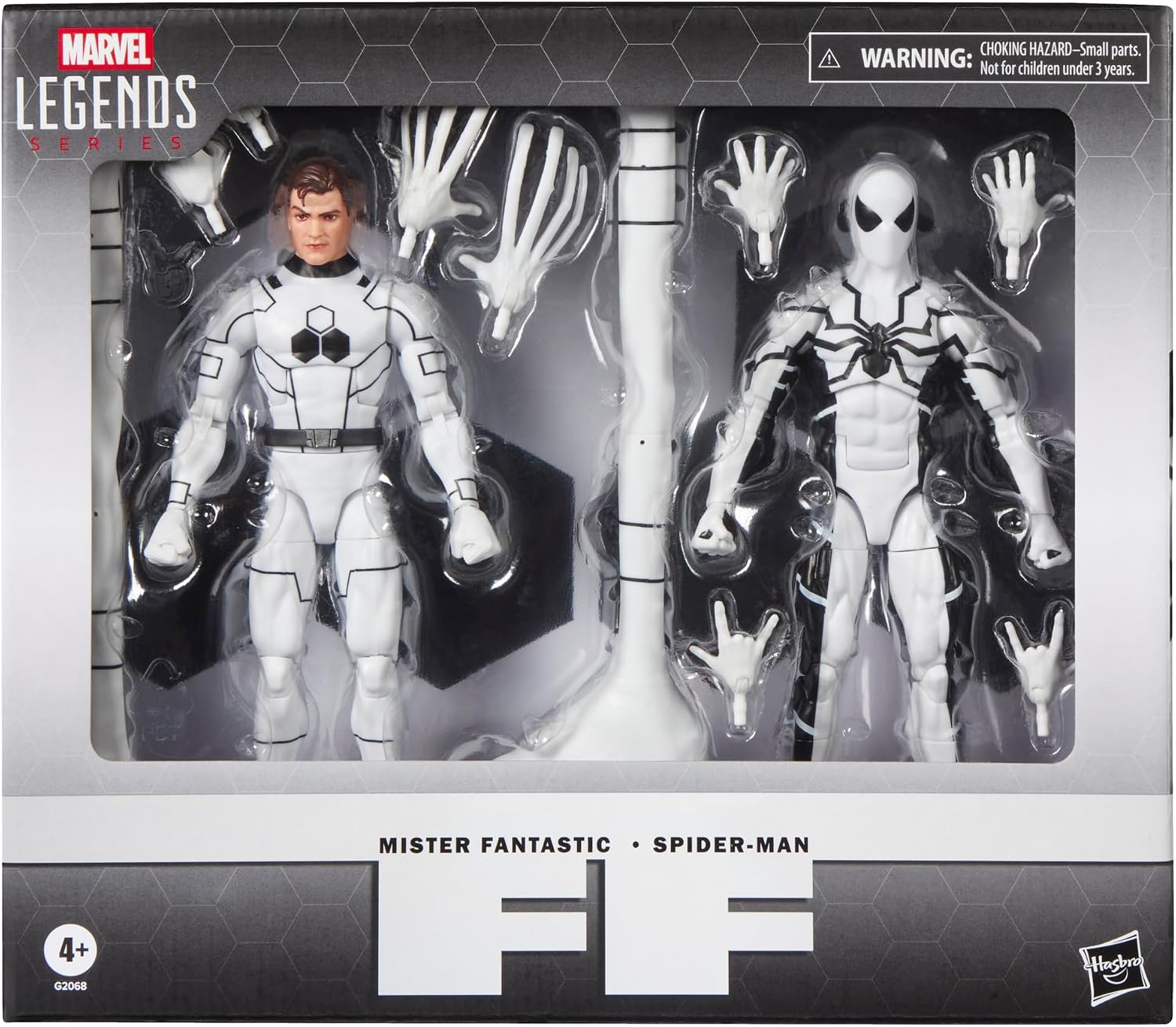 Marvel Legends Series Future Foundation Mister Fantastic & Spider-Man Two-Pack, 2 Fantastic Four Comics-Inspired Collectible 6-Inch Scale Action Figures