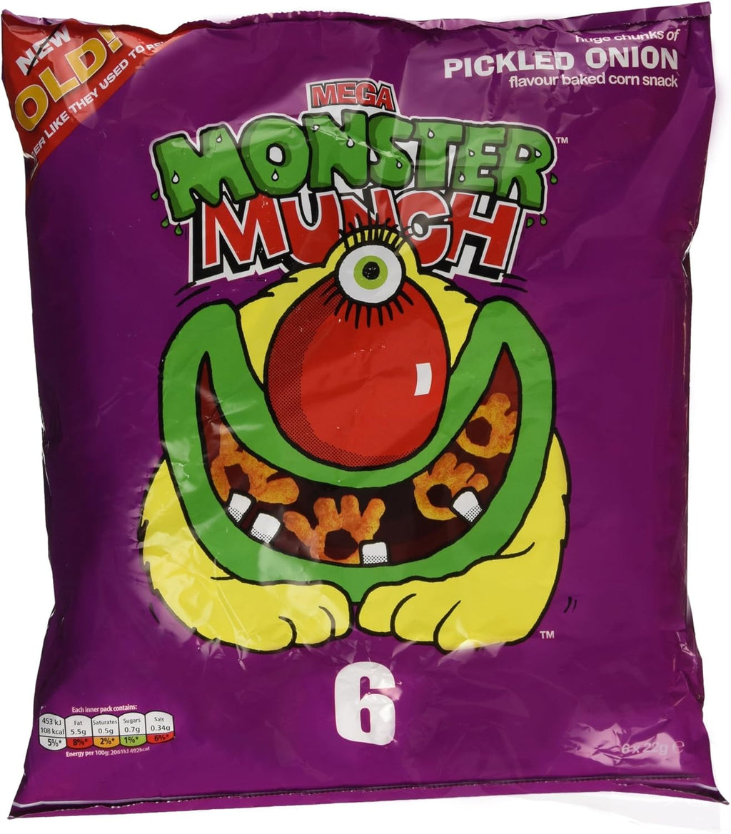Walkers MEGA Monster Munch Pickled Onion 6 Pack