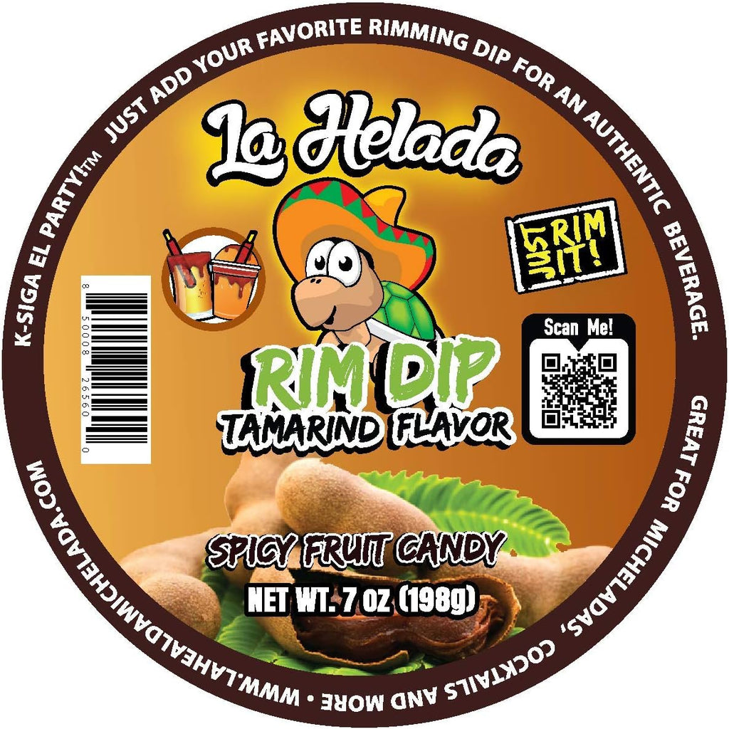 La Helada Tamarind Flavored Rim Dip Paste! Escarchador/Rimmer/Rim Dip for Drinks, Cocktails and Micheladas!